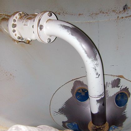 AKO pinch valves inside a silo