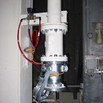 A pinch valve from AKO used as a control valves on a riser