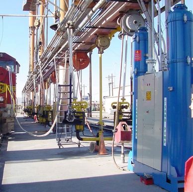 Pinch valves control the filling of braking sand on trains