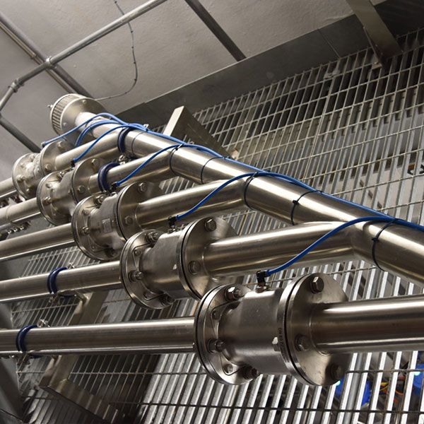 Pinch valves from AKO used as control valves for filtering agents in a brewery