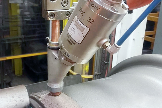Pinch valves from AKO used to control soldering agent for submerged welding technology